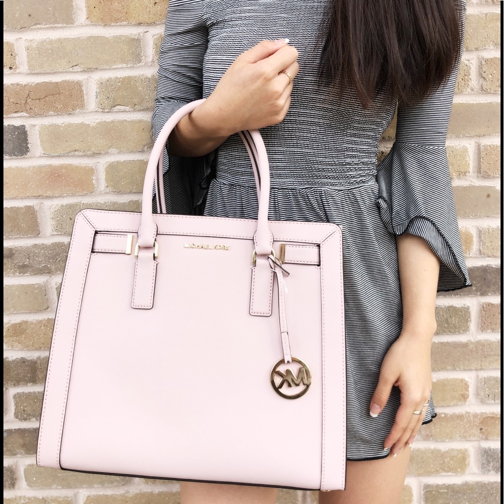 Michael Kors Dillon Large Satchel Crossbody Pink - Picture 3 of 7